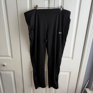Nike black‎ sweatpants ankle zippers size medium